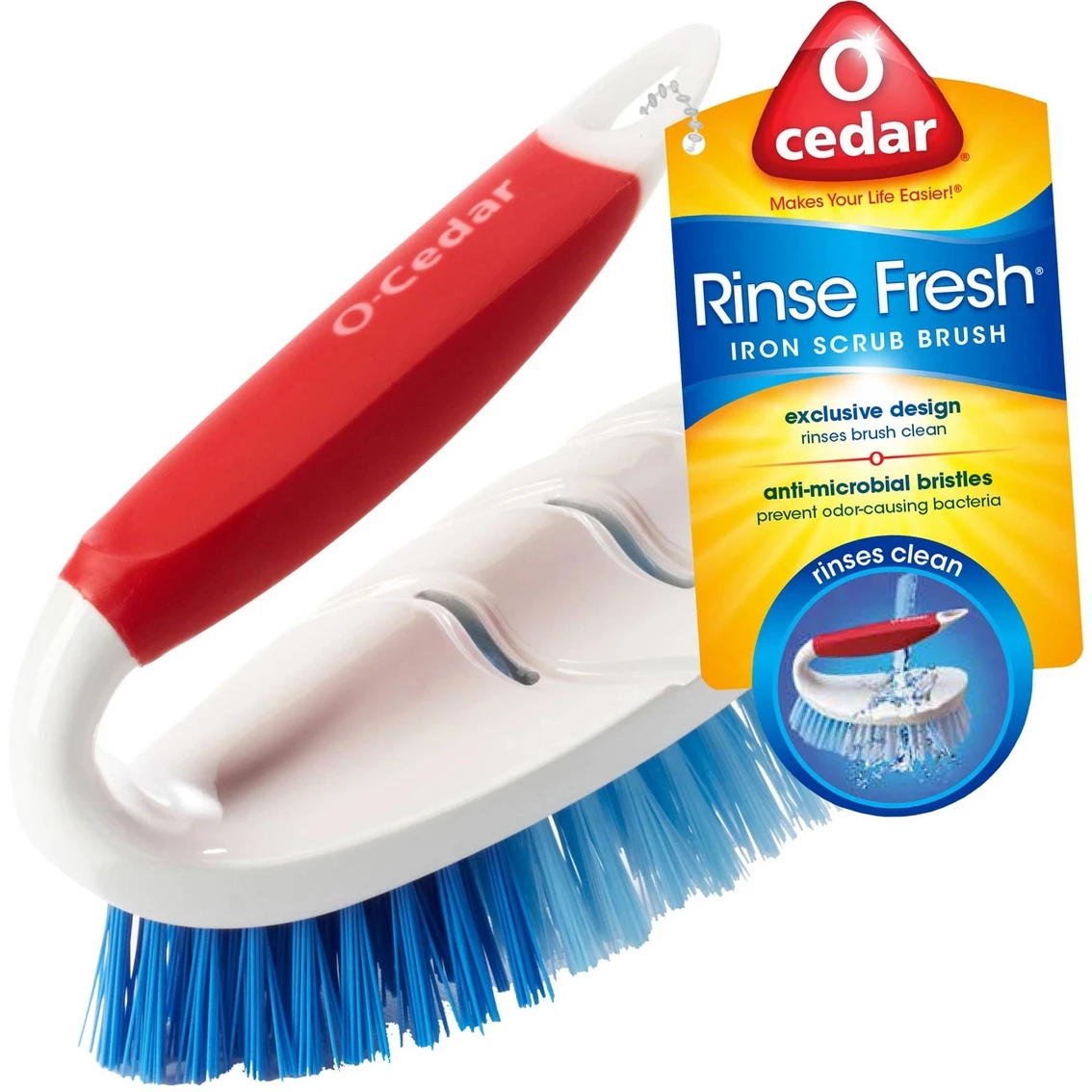Outlet ???? O-Cedar Rinse Fresh Iron Scrub Brush ???? 1 Outlet ???? O-Cedar Rinse Fresh Iron Scrub Brush ????