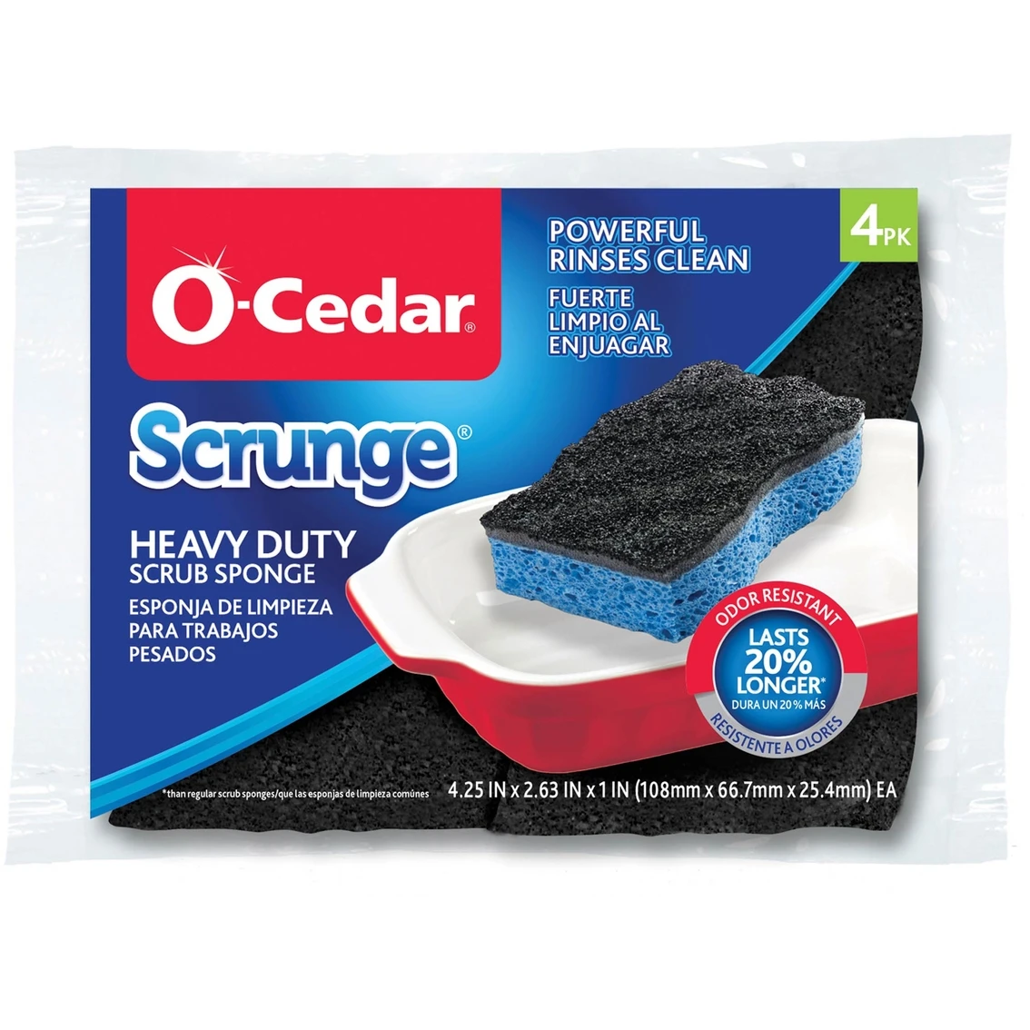 Promo ???? O-Cedar Heavy Duty Scrunge Scrubber Sponge 4 Pk. ???? 1 Promo ???? O-Cedar Heavy Duty Scrunge Scrubber Sponge 4 Pk. ????