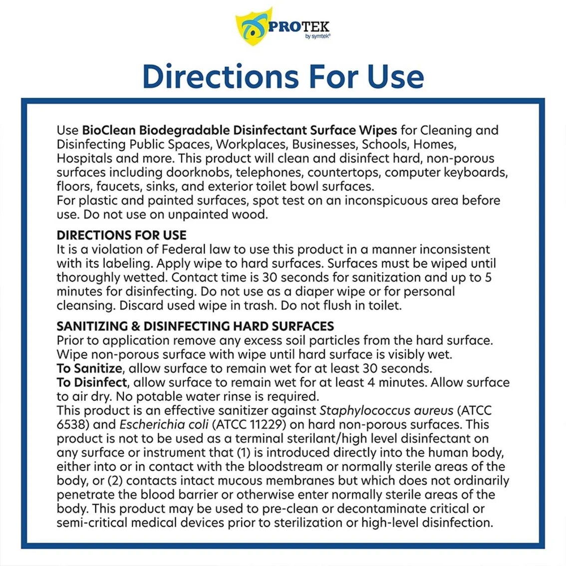 Best Pirce ???? Symtek BioClean Biodegradable Disinfectant Surface Wipes 100 Ct. 6 Pk. ???? 7 Best Pirce ???? Symtek BioClean Biodegradable Disinfectant Surface Wipes 100 Ct. 6 Pk. ???? - Image 7