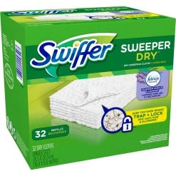 Best Sale ✔️ Swiffer Sweeper Dry Lavender Vanilla & Comfort Dry Sweeping Cloths, 32 Ct. ????