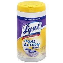 Promo ???? Lysol Citrus Scent Dual Action Disinfecting Wipes 75 Ct. Canister ????