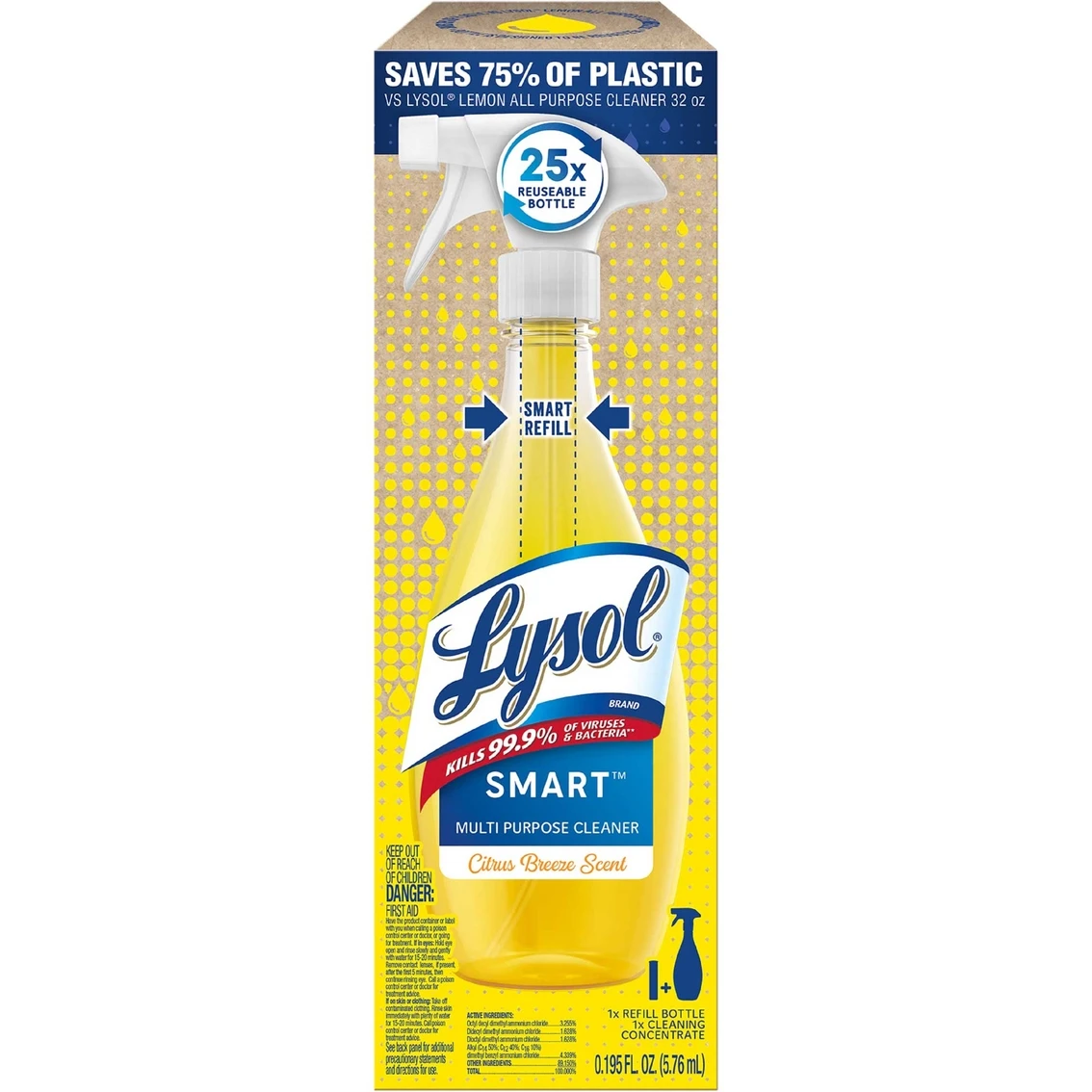 New ❤️ Lysol Smart Multi Purpose Cleaner Citrus Breeze Starter Kit ???? 1 New ❤️ Lysol Smart Multi Purpose Cleaner Citrus Breeze Starter Kit ????
