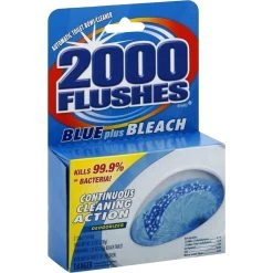 Buy ???? 2000 Flushes Toilet Bowl Cleaner Automatic Blue Plus Bleach 2 Tablets, 3.5 Oz. ????