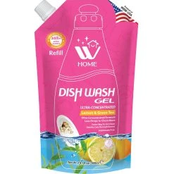 Budget ???? WBM Home Lemon And Green Tea Liquid Dishwashing Soap Refill 400ml ????
